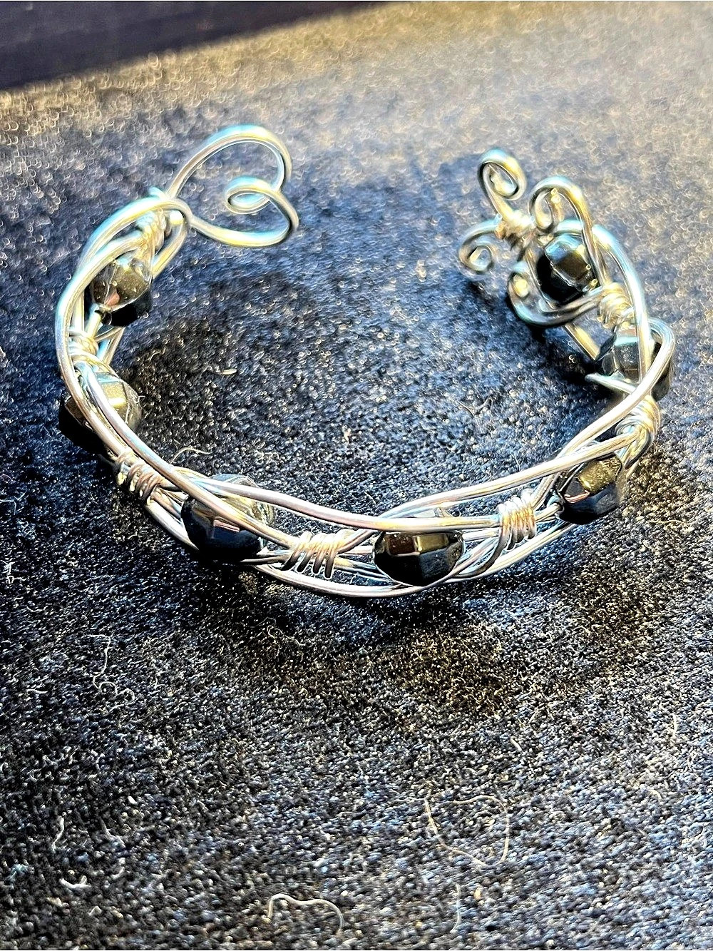 Silver & Black Bracelet Like New